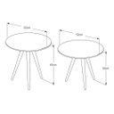 Ver imagem 4 de Conjunto Mesa de Apoio e Lateral Pés Palito Off White