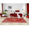 Tapete Sala Tabriz Vermelho 200X250 Cm Clássico Tipo Belga - 1