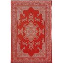 Ver imagem 2 de Tapete Sala Tabriz Vermelho 200X250 Cm Clássico Tipo Belga