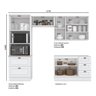 Cozinha Modulada Nova York 4 Peças Branco Hp - Henn - 2