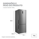 Ver imagem 2 de Geladeira Inverse Frost Free 416l Inverter Cor Inox Midea Mdrb593fgd463 - Bivolt