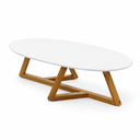 Ver imagem 2 de Mesa de Centro Classic Natural Moderno Decorativa Design Moderno:branco