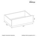 Ver imagem 7 de Mesa de Cabeceira Sole 2 Gavetas Branco/freijó (vistas Flex) - Abz
