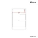 Ver imagem 6 de Mesa de Cabeceira Sole 2 Gavetas Branco/freijó (vistas Flex) - Abz