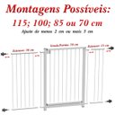 Ver imagem 2 de GRADE PORTÃO PET BEBÊ DIVISOR AMBIENTE 113 a 118 CM BRANCO