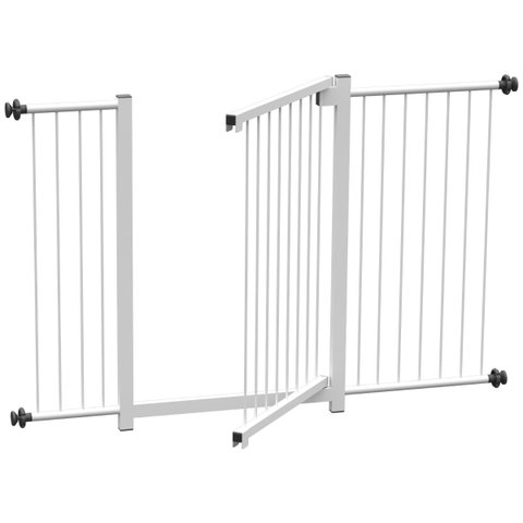 GRADE PORTÃO PET BEBÊ DIVISOR AMBIENTE 113 a 118 CM BRANCO