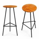 Ver imagem 1 de Kit 2 Banquetas para Balcão de Cozinha Alta Confortavel Estilo Moderno Ideal para Area Gourmet