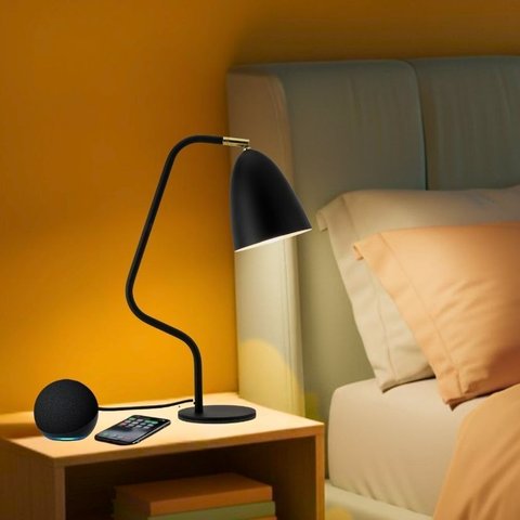 Luminária de Mesa Twist Campana Dimerizável Articulada LED9W