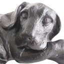 Ver imagem 5 de Escultura Decorativa Cachorro Deitado em Resina