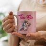 Caneca Porcelana unicornio engraçado Teu Cu! - 2
