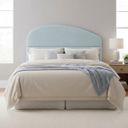 Ver imagem 1 de Cabeceira de Cama Box Estofada 120 Cm Viúva Decoração Serena Organico Curva Boucle