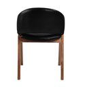 Ver imagem 7 de Cadeira Decorativa Sala de Jantar Luxo Larissa Facto Preto - Mozzelar