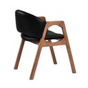 Ver imagem 6 de Cadeira Decorativa Sala de Jantar Luxo Larissa Facto Preto - Mozzelar