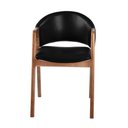Ver imagem 5 de Cadeira Decorativa Sala de Jantar Luxo Larissa Facto Preto - Mozzelar
