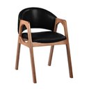 Ver imagem 1 de Cadeira Decorativa Sala de Jantar Luxo Larissa Facto Preto - Mozzelar