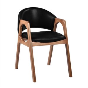 Cadeira Decorativa Sala de Jantar Luxo Larissa Facto Preto - Mozzelar