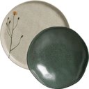 Ver imagem 1 de Jogo de Pratos Rasos e Fundos 8 Peças Porto Brasil Cerâmica Stoneware Decorada