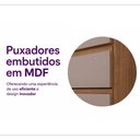 Ver imagem 6 de Guarda Roupa Dormitório Modulado Veneza Casal 1,38 m Avelã e Arenas Luciane M02