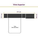 Ver imagem 3 de Guarda Roupa Dormitório Modulado Veneza Casal 1,38 m Avelã e Arenas Luciane M02