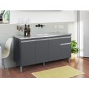 Ver imagem 2 de Balcão Tatiane P/cozinha 150cm 4 Portas 1 Gaveta - Ajl Móveis