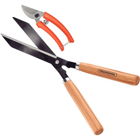 Conjunto de Tesoura de Poda e Tesoura para Cerca-Viva/Grama Tramontina 2 Peças 78330/625
