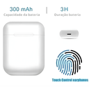 Ver imagem 3 de Fone Ouvido Bluetooth I12 Tws Touch Recarregável Cor Branco