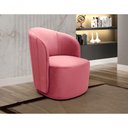 Ver imagem 3 de Poltrona Stela Decorativa Suede Confortável Rosa 280 Bella Decor