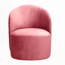 Ver imagem 4 de Poltrona Stela Decorativa Suede Confortável Rosa 280 Bella Decor