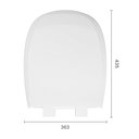 Ver imagem 6 de Assento Sanitário Plástico Astra Tsb2/sc Soft Close Branco
