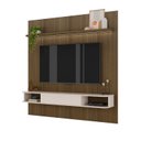 Ver imagem 4 de Painel Ripado até 75 Polegadas com Led 1 Porta 2 Nichos e Prateleira Belluno Artely