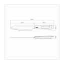 Ver imagem 3 de Faca Trinchante Tramontina Churrasco Black com Lamina em Aço Inox Preto 8 Polegada