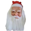 Ver imagem 7 de Mascara de Papai Noel Realista Natal Natalino Latex Fantasia Barba Oculos Gorro Festa Fim de Ano Con