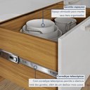 Ver imagem 5 de Balcão de Cozinha 3 Portas 3 Gavetas 120cm Freijó/Off White Princesa Nesher