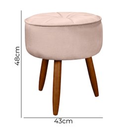 Puff para Sala Pé Palito Ariel Speciale Home - 3