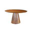 Ver imagem 1 de Mesa Cone Redonda Lamina Madeira Natural - 1,20m