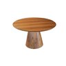 Mesa Cone Redonda Lamina Madeira Natural - 1,20m - 3