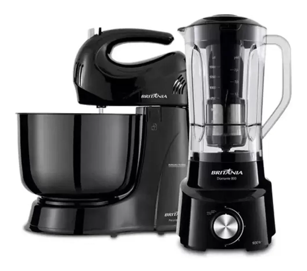 Kit Batedeira Pérola + Liquidificador Britânia Diamante 220V - 1
