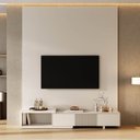 Ver imagem 2 de Rack Extensível Ripado com Painel TV até 75 Polegadas 200CMX250CM Aruá CabeCasa MadeiraOriginals