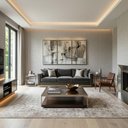 Ver imagem 2 de Papel de Parede Kantai 5e050103 – Textura Rústica Linho Fendi