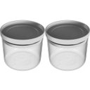 Ver imagem 1 de Conjunto 2 Potes Herméticos 1l Porta Mantimentos com Tampa Plástico Cinza Soprano