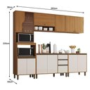 Ver imagem 2 de Cozinha Venaly 5 Peças 12 Portas 2 Gavetas MDF-MDP 263cm Móveis Henn