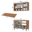Ver imagem 5 de Cozinha Venaly 5 Peças 12 Portas 2 Gavetas MDF-MDP 263cm Móveis Henn