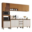 Ver imagem 1 de Cozinha Venaly 5 Peças 12 Portas 2 Gavetas MDF-MDP 263cm Móveis Henn
