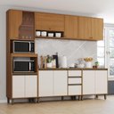 Ver imagem 4 de Cozinha Venaly 5 Peças 12 Portas 2 Gavetas MDF-MDP 263cm Móveis Henn