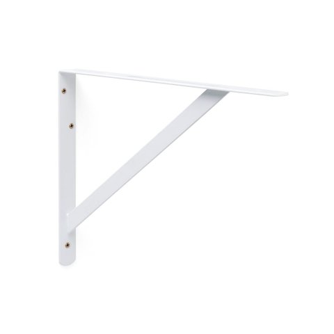 Kit 4X Suporte Reforçado Mão Francesa para Prateleira 40 cm Branco