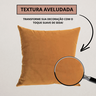 Kit 2 Capa Almofada Veludo Lisa 48x48 Ziper - Bronze - 3