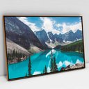 Ver imagem 1 de Quadro Decorativo Paisagem em tela Canvas TACOLADO PAPEL DE PAREDE Moldura Flutuante 4,5cm Freijó 12