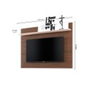 Ver imagem 2 de Painel Suspenso Maia TV de até 47 Polegas com Prateleira Nogueira/ Off White para Sala