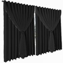 Ver imagem 2 de cortina pé direito varão Livia blackout 5,50 x 4,50 preto