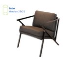 Ver imagem 3 de Poltrona Decorativa Recepção Consultório Sala Estar Escritorio Clinica Quarto Estofada Metal